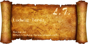 Ludwig Teréz névjegykártya